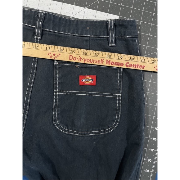 VTG Dickies Women's Jeans Size 7 / 28 Slate Gray 100% Cotton Work / Casual Y2K - Picture 1 of 9